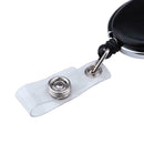 2X Black Retractable Pull Key Ring Chain Reel ID Lanyard Name Tag Card Hold