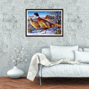 5D DIY Full Drill Diamond Painting Dove Cross Stitch Embroidery Ornaments