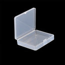 2pcs Transparent Plastic StorageBox Clear Multipurpose Parts Product Small BoxBX