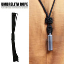 4mm 7 Strand Cores Paracord Outdoor Camping Parachute Lanyard (Black 8m)