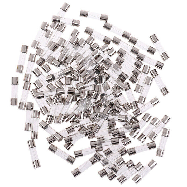 100Pcs Set 5x20mm Quick Blow Glass Tube Fuse Assorted Kits,Fast-blow Glass Fu Gw