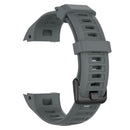 Silicone Watchband Bracelet Strap w/Buckle for Garmin Instinct (Grey) A