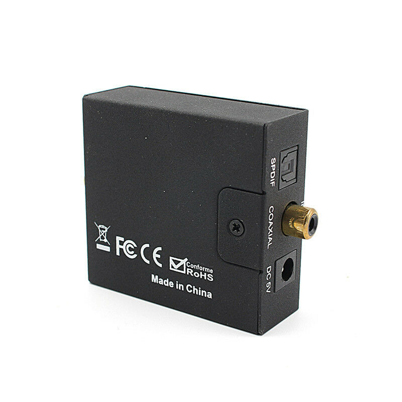 3.5mm Digital Coaxial Toslink Optical to Analog L/R RCA Audio Converter AdapterJ