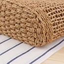 Casual Simple And Generous No Decorative Plain Color Net Hollow Textured Wo