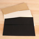 50Pcs/Pack 17.5X12.5Cm Kraft White Black Paper Envelope Message Card Letter R7I4
