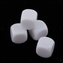 50Pcs 18mm D6 Six-sided Plastic Dice Blank Cube Blank Dice