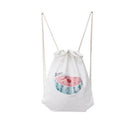 Women's Package Canvas Shoulders Bundle Sports Bag Drawstring Backpack Casu E9G2