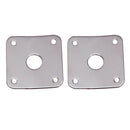 Lovoski 4 Pieces Metasl Jack Plate Cover LP Guitar Jack Plate Accessories