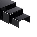 Economy Black Acrylic Riser Set Display Jewelry Showcase Fixtures Displays