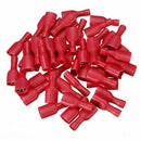 100pcs Fully Female&Male Spade Terminals Crimp Connector Red 22-16AWG