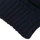 Knit Slouchy Beanie Oversized Thick Cap Hat Unisex Slouch Navy Blue