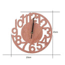 Round Wall Clock Wood Clocks Home Decorative Watch for Living Room Bedroom