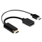 HDMI to DisplayPort Converter Adapter with USB Power, 4K HDMI to DP Adaptor for