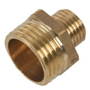 4Pcs 1/2 inch BSP to 1/4 inch BSP Male Thread Brass Pipe Hex Nipple Fitting C2E8