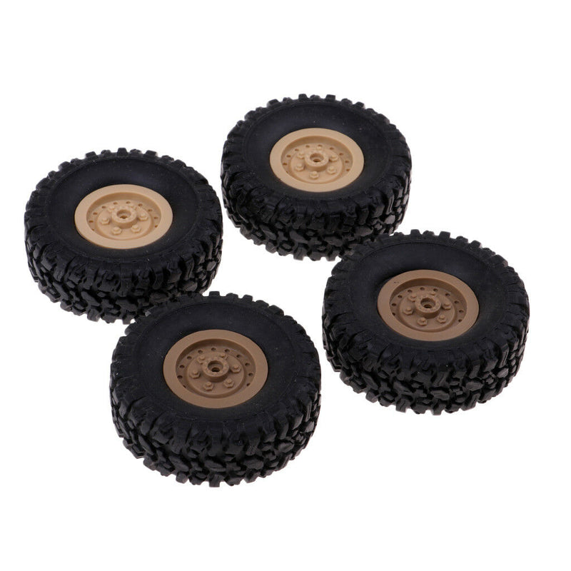 4pcs Rubber Wheel Tires for RC 1/16 Crawler Car WPL B14 B16 B24 C14 C24 B36