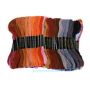 100x Polyester Mix Colors Embroidery Cross Stitch Sewing Skeins Floss Thread Kit