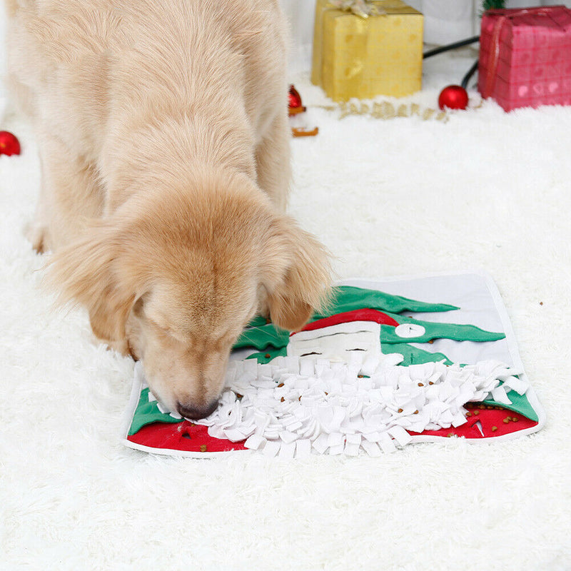 Pet Supplies Dog Training Santa Claus Sniffing Mat Christmas Toys Nose Pad