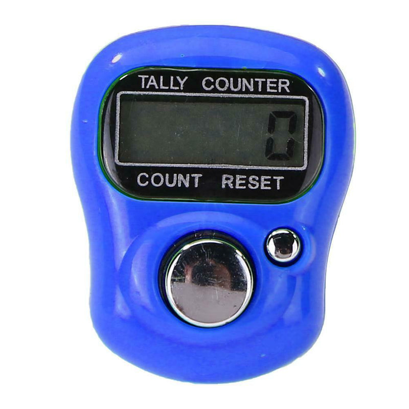 Mini Finger Counter LCD Electronic Digital Counter Range 0-99999 (Blue)
