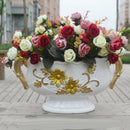21-Head Silk Flower Artificial Rose Home Wedding Floral Bouquet Decor Red