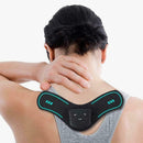 Portable Mini Cervical Massager Shoulder Neck Back Pads Massage Electric P4O1
