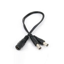 DC 1 Female to 2 Male Power Split Splitter Cable 5.4*2.7mm for CCTV CameraB Hn
