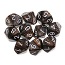 20x Acrylic 16mm Polyhedral Dices for Dungeons & Dragons Games Accessories