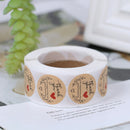 500PCs Handmade Thank You Stickers Paper Seal Labels Round Stationery DecorSEAU