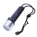 Flashlight Underwater Torch Waterproof Scuba Diving Lamp Light, Black