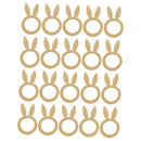 20Pcs Wood Napkin Ring Party Serviette Holder Wedding Rack Decor Decoration