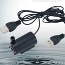 USB Cable Mute Small Water Pump Mini Submersible Pump 4.5V Black L9J4