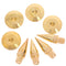4Pcs 6 x 36MM Copper speaker spike isolation stand + base pad feet mat Z-PN FT