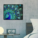 50x40cm Blue Peakcock Tail Diamond Painting Full Square Drill Cross Stitch