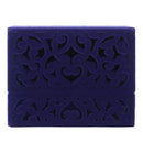 Hollow Engagement Wedding Jewelry Box Holder Display Gift Ring box Blue