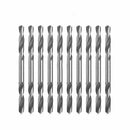 10Pcs/Set 3mm HSS Double Ended Spiral Torsion Drill Tools Drills