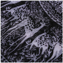 Women Men Accessories Fashion Long Scarf Shawl Large Print Retro Unisex Bla