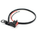 Universal Motorcycle Refit Black LED Light Flameout Switch with Wire Harnes M4V2