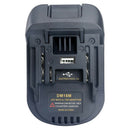 USB Battery Adapter For 20V DEWALT DCB200 Milwaukee M18 Convert to Makita 18V ^i