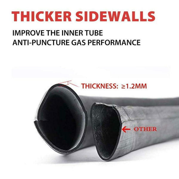 10x2.125 10 inch Thickened Butyl Rubber Pneumatic Inner Tube For Scooter Pr N1Y3