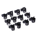 100pcs/Bag Black Hair Clips Clipper Clamp For Women Ladies Plastic 6 Claws A