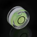 5Pcs mini round bubble spirit degree mark surface level ruler measuring lj