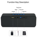 Mini Bluetooth Speaker Portable Column Bass Subwoofer Support Fm Radio Aux