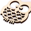 50Pcs Mix Hollow Owl Wooden Ornament DIY Craft Slices Art Decoration Scrapb BX