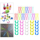 50Pcs Bobbin Clamps Holder Thread Buddies Clips Colorful Bobbin Buddies Sewing
