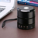WS-887 Mini Bluetooth Subwoofer Bass Speaker MP3 Player FM Radio (Black) A