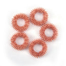 5pcs Copper Color Finger Massage Ring Acupuncture Ring Body Relax Hand Massager