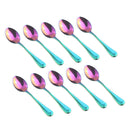 10x Stainless Steel Tea Spoons Coffee Cafe Cutlery Latte Teaspoons Colorful