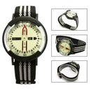 Outdoor Fluorescent Compass Diving Waterproof Dial Cycling F6H1 Watch Compa S9P0