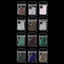 Lulaa 12 Colors/Set Chameleon Color Nail Sequins Rhombus Colorful Glitter F