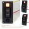 1 Gang Boat Marine Switch Panel ON-OFF-ON Rocker Switch with Circuit Breaker