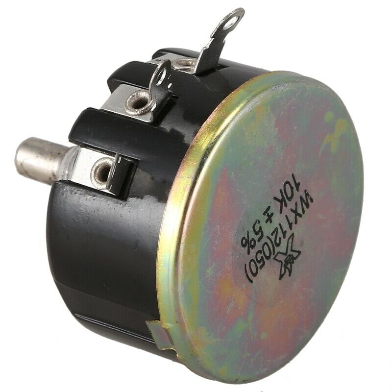 WX050 10K ohm 5W 6mm Round Shaft Rotary Wire Wound Potentiometer R2J8
